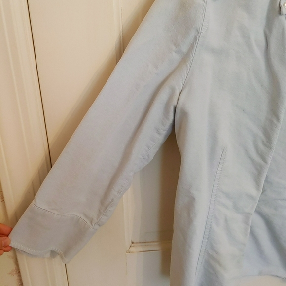 Espirit Women's Blouse Button Down 3/4 Length Sleeve Blue Size Small S Collared - Picture 5 of 6